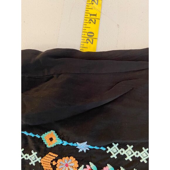 Johnny Was Lulu Hummingbird Heavily Embroidered Tunic Shift Dress Top Boho Small - Picture 7 of 9